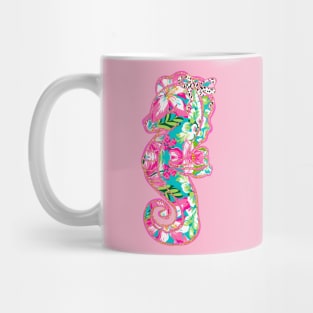 Tropical Flower Seahorse Mug